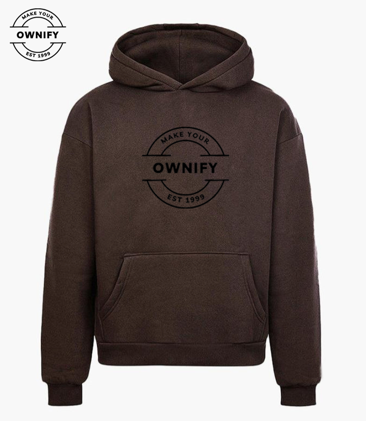 Personalized Signature Hoodies Dark Brown