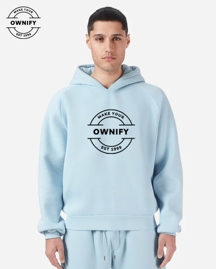 Personalized Signature Hoodies Clay Blue