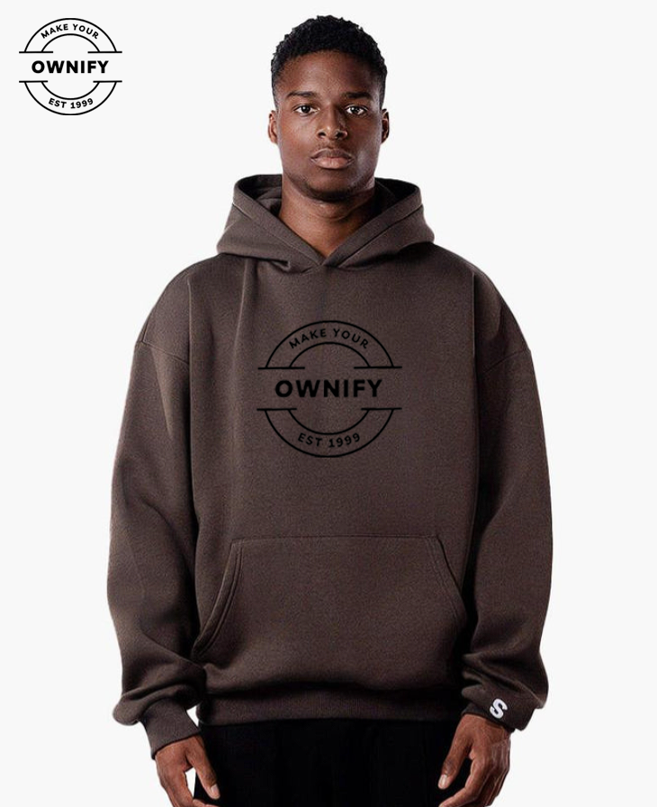 Personalized Signature Hoodies Dark Brown