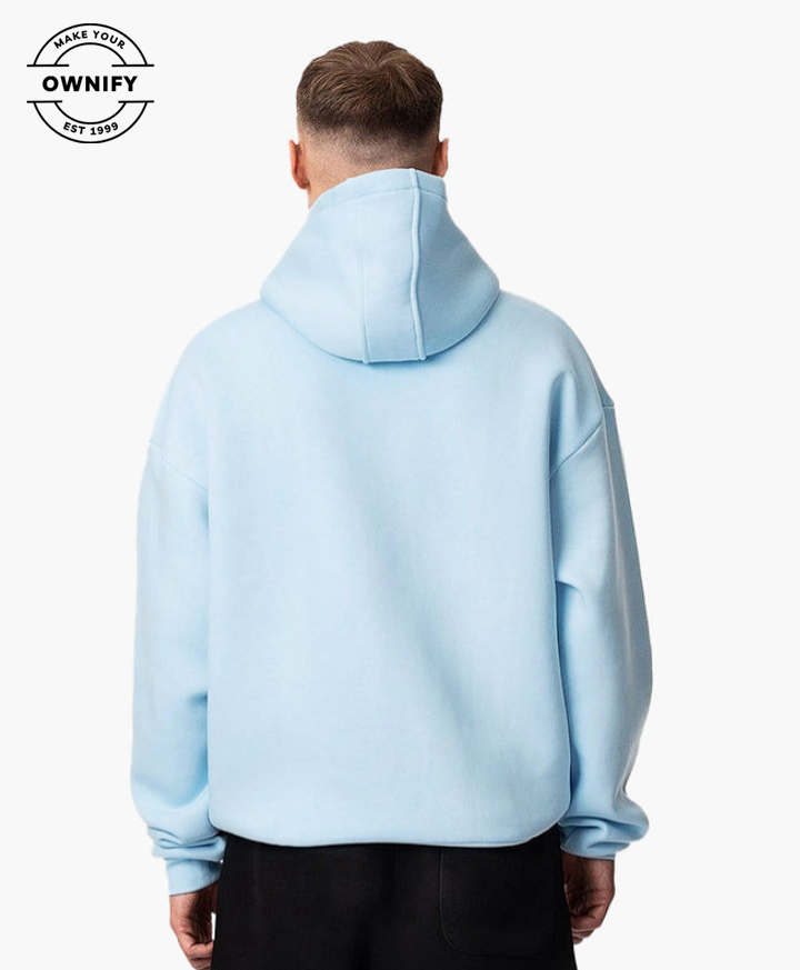 Personalized Signature Hoodies Clay Blue