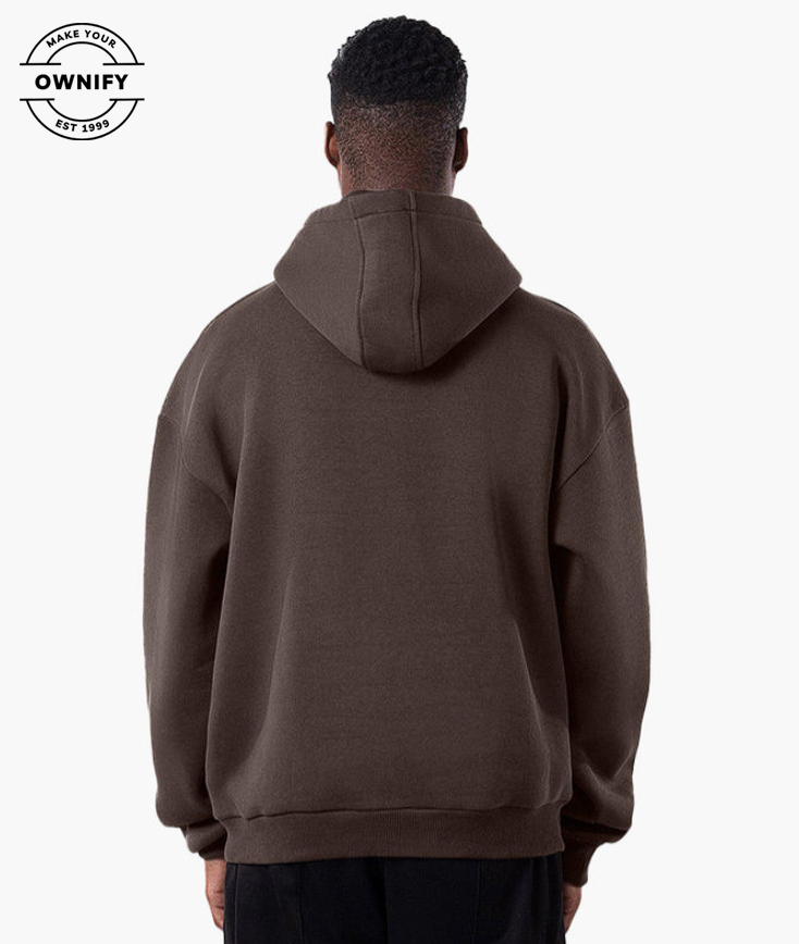 Personalized Signature Hoodies Dark Brown